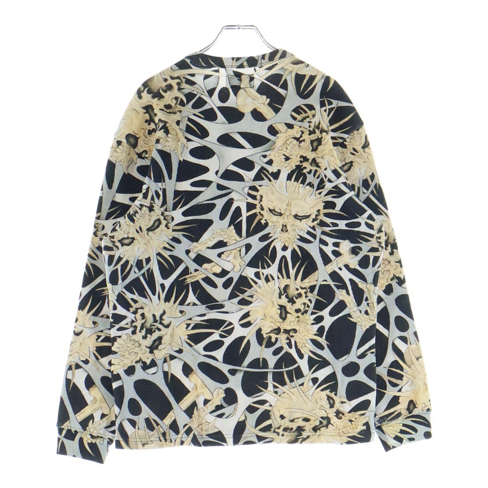 SUPREME(シュプリーム) 25AW ×Y's by Yohji Yamamoto Thermal スカル総柄 サーマル 長袖Tシャツ マルチ
