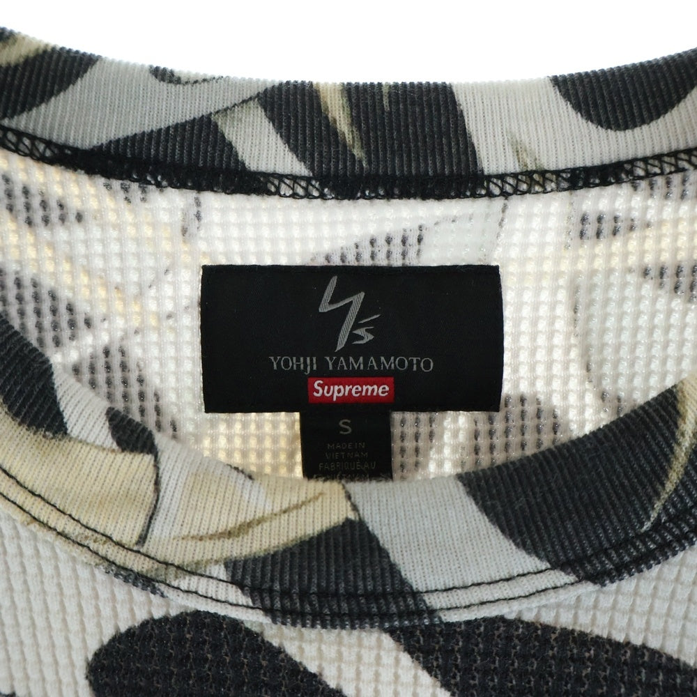 SUPREME(シュプリーム) 25AW ×Y's by Yohji Yamamoto Thermal スカル総柄 サーマル 長袖Tシャツ マルチ