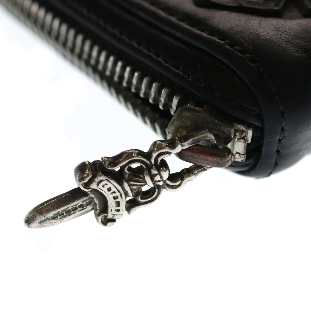 CHROME HEARTS(クロムハーツ) REC F ZIP フィリグリープラス ラウンドジップ長財布 ウォレット ブラック