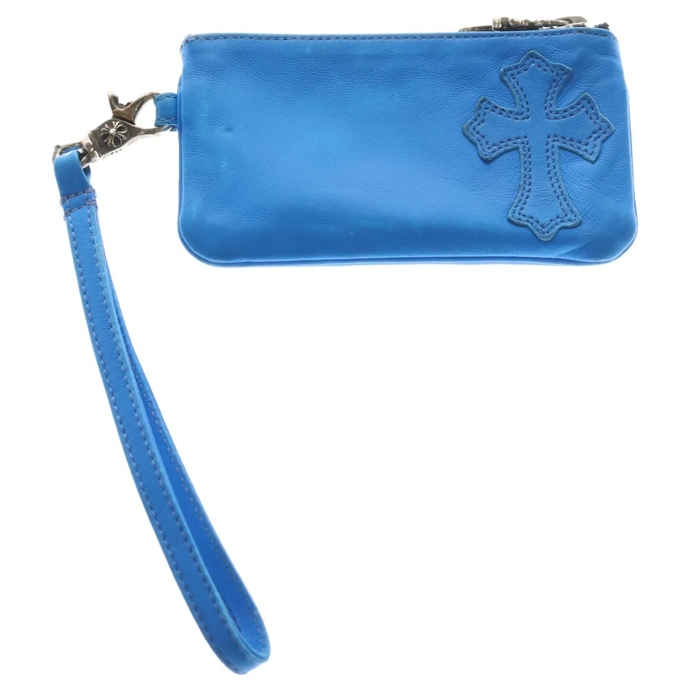 CHROME HEARTS(クロムハーツ) ZPR CHG WRISTLET ストラップ付きチェンジパース財布 ブルー