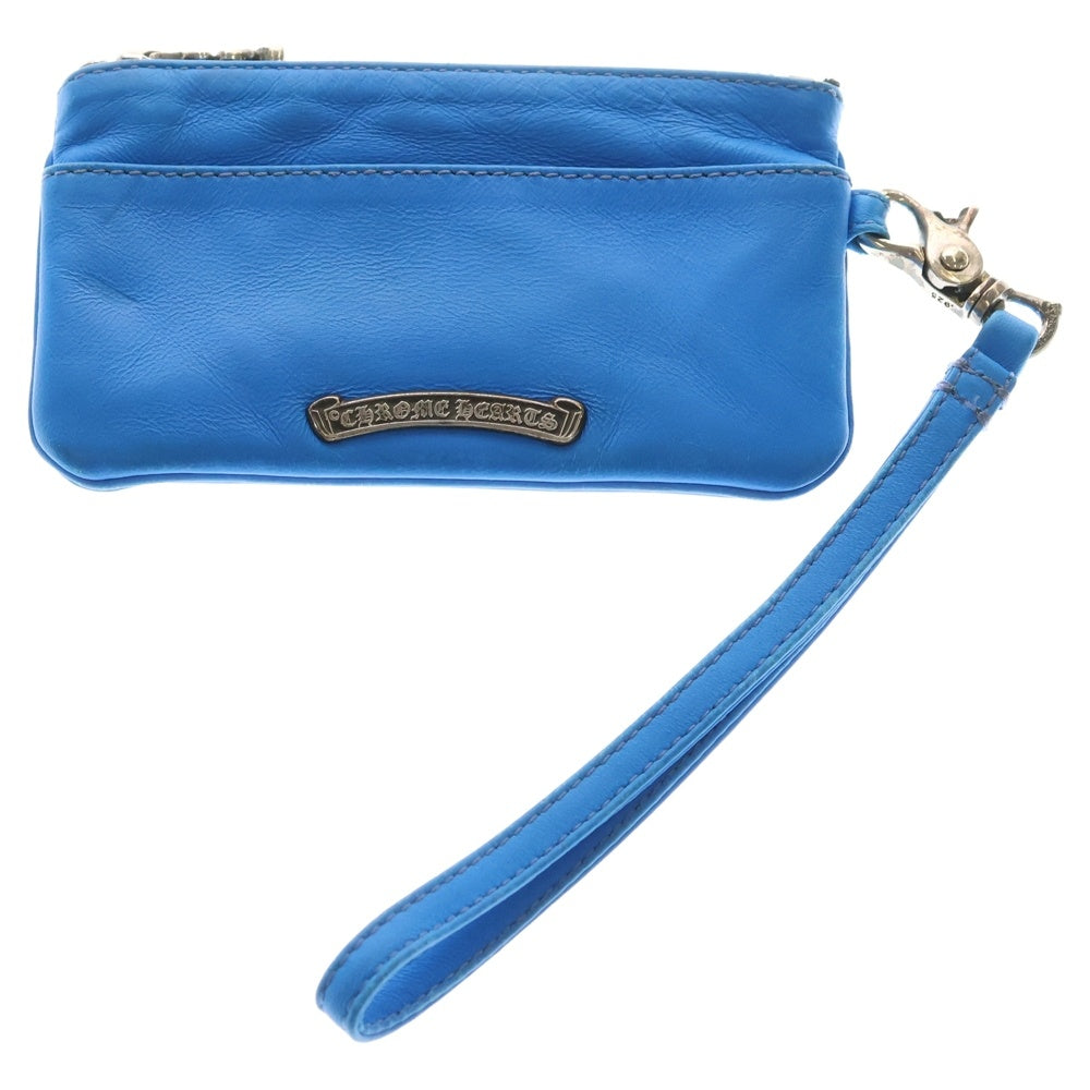 CHROME HEARTS(クロムハーツ) ZPR CHG WRISTLET ストラップ付きチェンジパース財布 ブルー