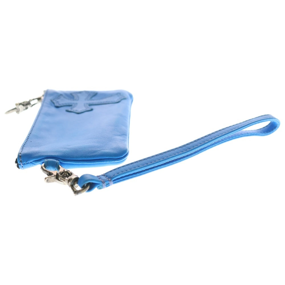 CHROME HEARTS(クロムハーツ) ZPR CHG WRISTLET ストラップ付きチェンジパース財布 ブルー