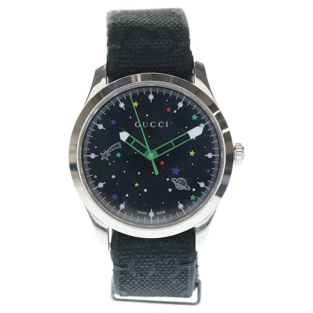 GUCCI(グッチ) G-Timeless Gタイムレス クウォーツ腕時計 ウォッチ ブラック YA1264178