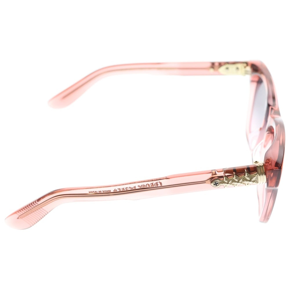 CHROME HEARTS(クロムハーツ) CLITTERATI スターテンプル クリアフレームサングラス 眼鏡 アイウェア ピンク/ゴールド