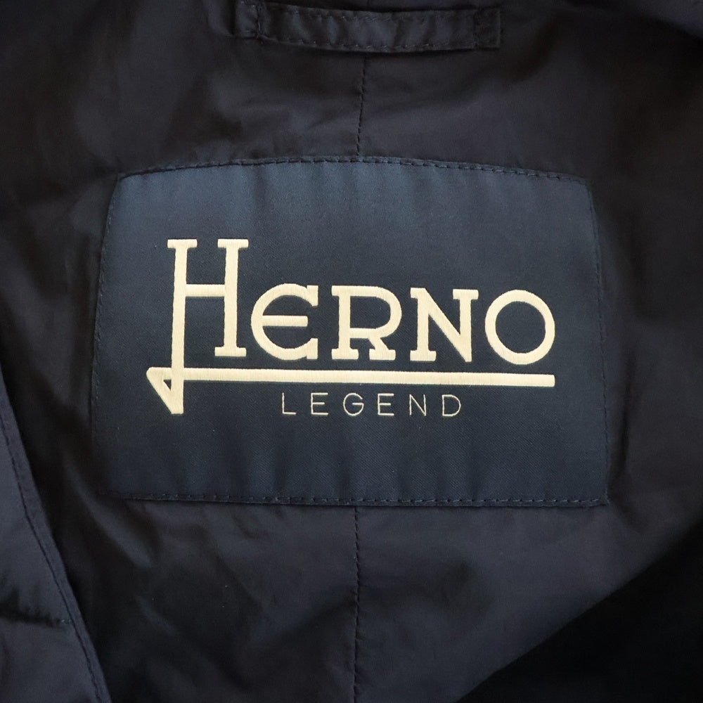 HERNO(ヘルノ) Vest シングルジレ 羽毛ナイロンベスト ブラック PI002ULE