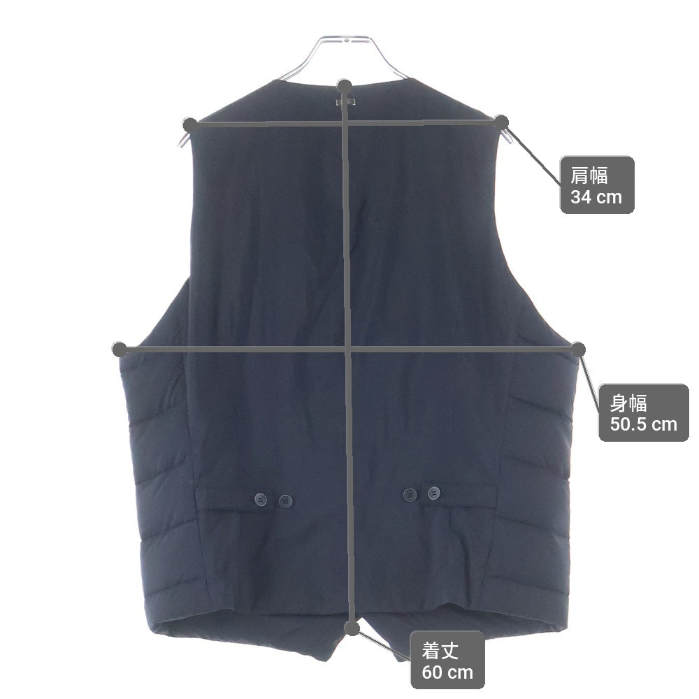 HERNO(ヘルノ) Vest シングルジレ 羽毛ナイロンベスト ブラック PI002ULE