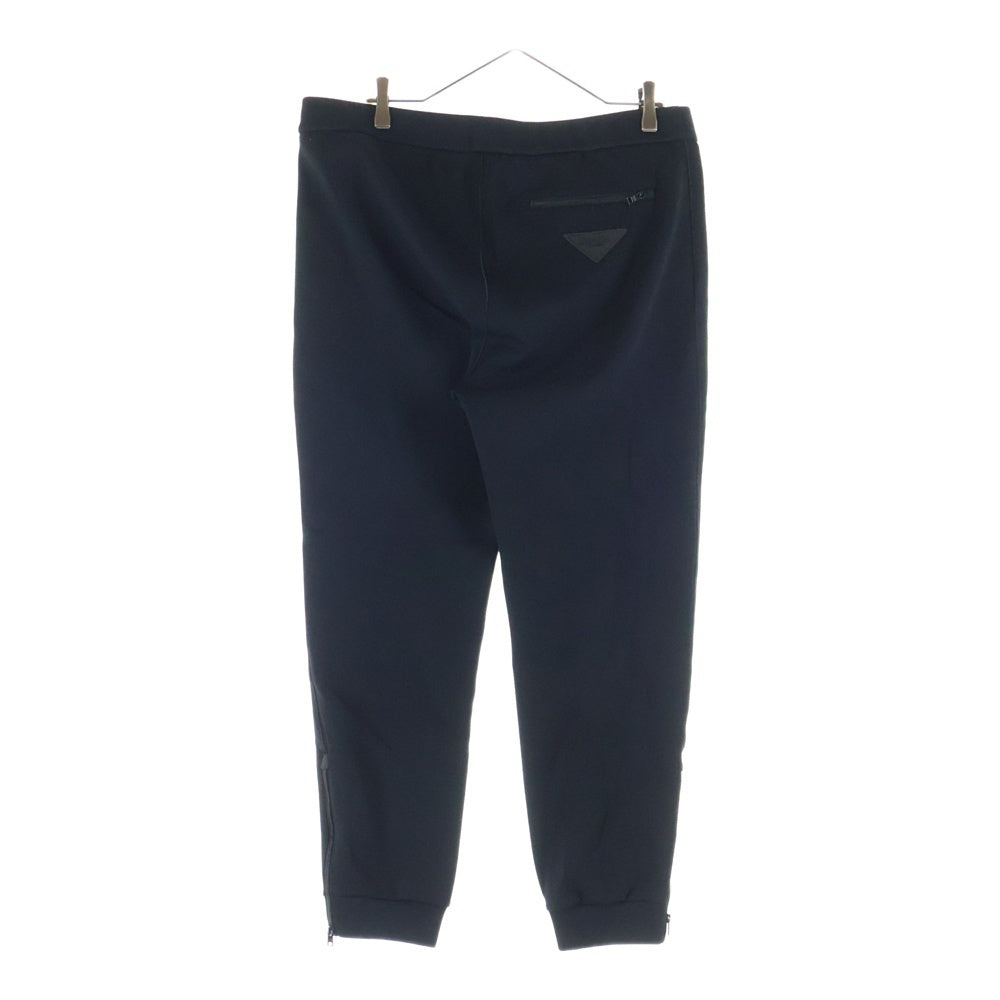 PRADA(プラダ) Track Pants ラバートライアングルロゴ ジップイージーパンツ SJP282 S192 1M03 ブラック