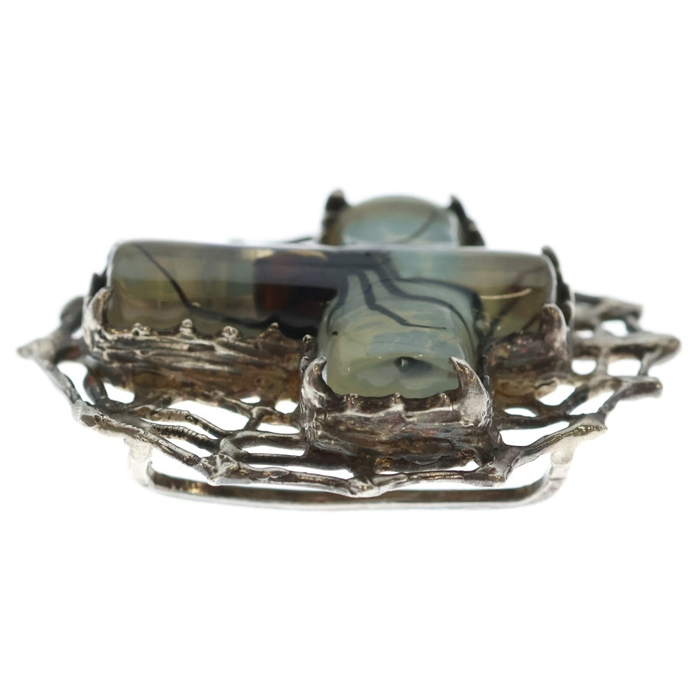 MFM(エムエフエム) LARGE CROSS BELT BUCKLE ラージ クロス スパイダー ベルトバックル ライトブルー/シルバー