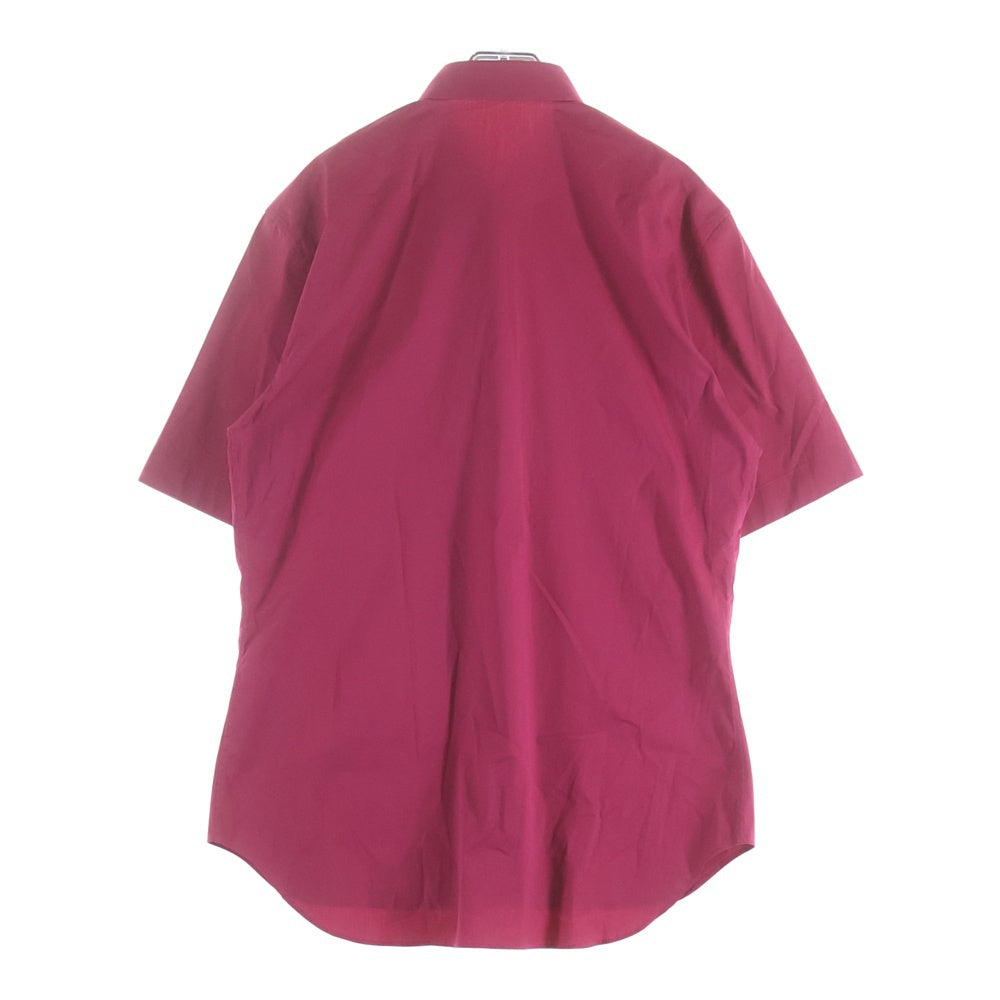 DIOR(ディオール) Bee Shirt Bee刺繍 半袖ドレスシャツ バーガンディー 833C508K1223