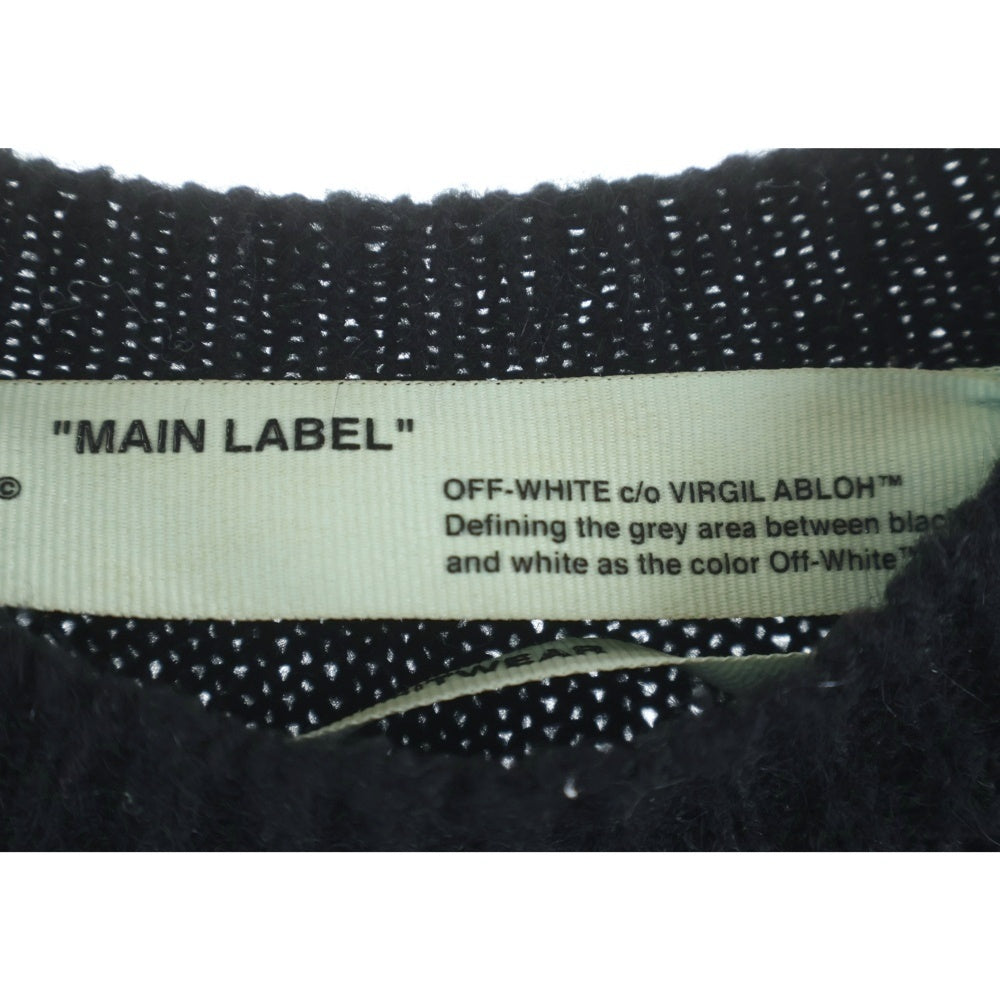 OFF-WHITE(オフホワイト) 18AW Shaggy Knit Sweater モヘアニットセーター ブラック レディース OWHE009F18B74071