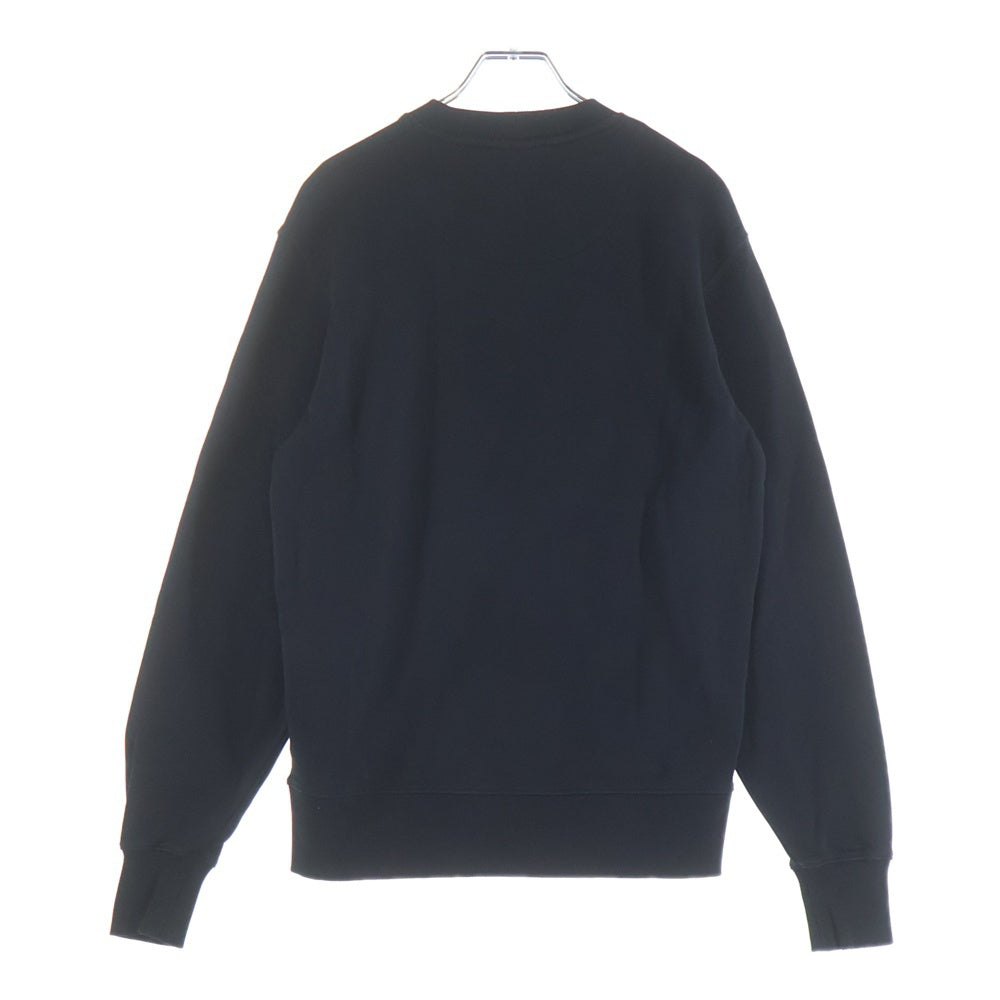 GIANNI VERSACE(ジャンニ ヴェルサーチ) VERSUS Sweatshirt ロゴ刺繍 クルーネックスウェットトレーナー ブラック 368 032 637 949