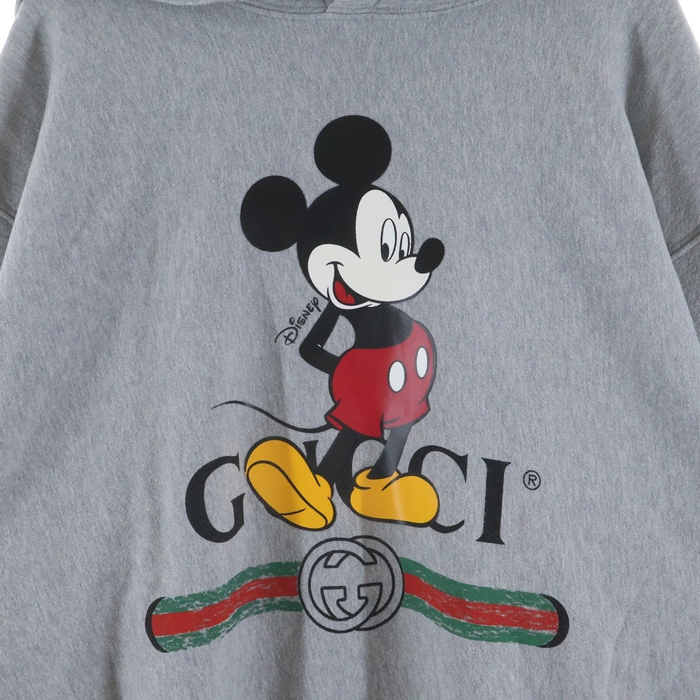 GUCCI(グッチ) 20SS ×Disney Hoodie ディズニー ミッキーマウス プルオーバースウェットパーカー フーディー グレー 604218 XJB68