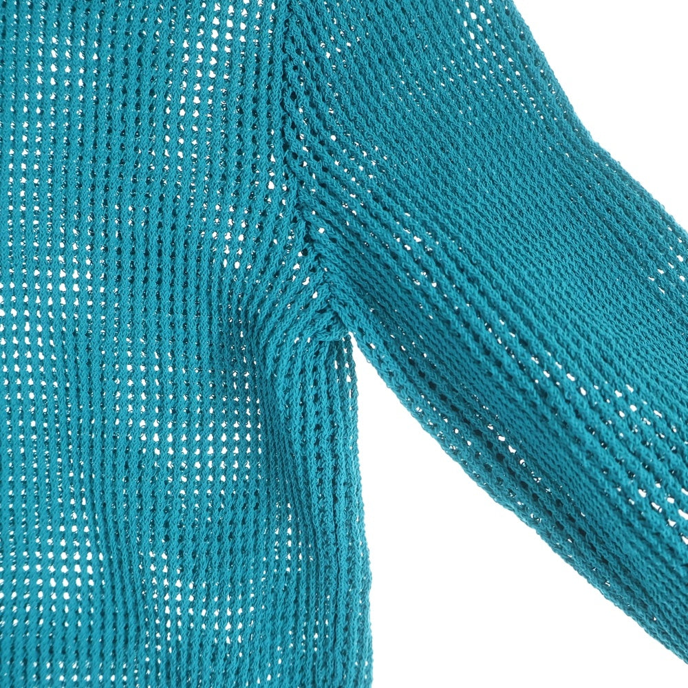 BOTTEGA VENETA ボッテガヴェネタ Mesh Knit Cardigan メッシュニットカーディガン 長袖シャツ ブルー 648977 V0BN0 BOTTEGA VENETA(ボッテガヴェネタ) Mesh Knit Cardigan メッシュニット