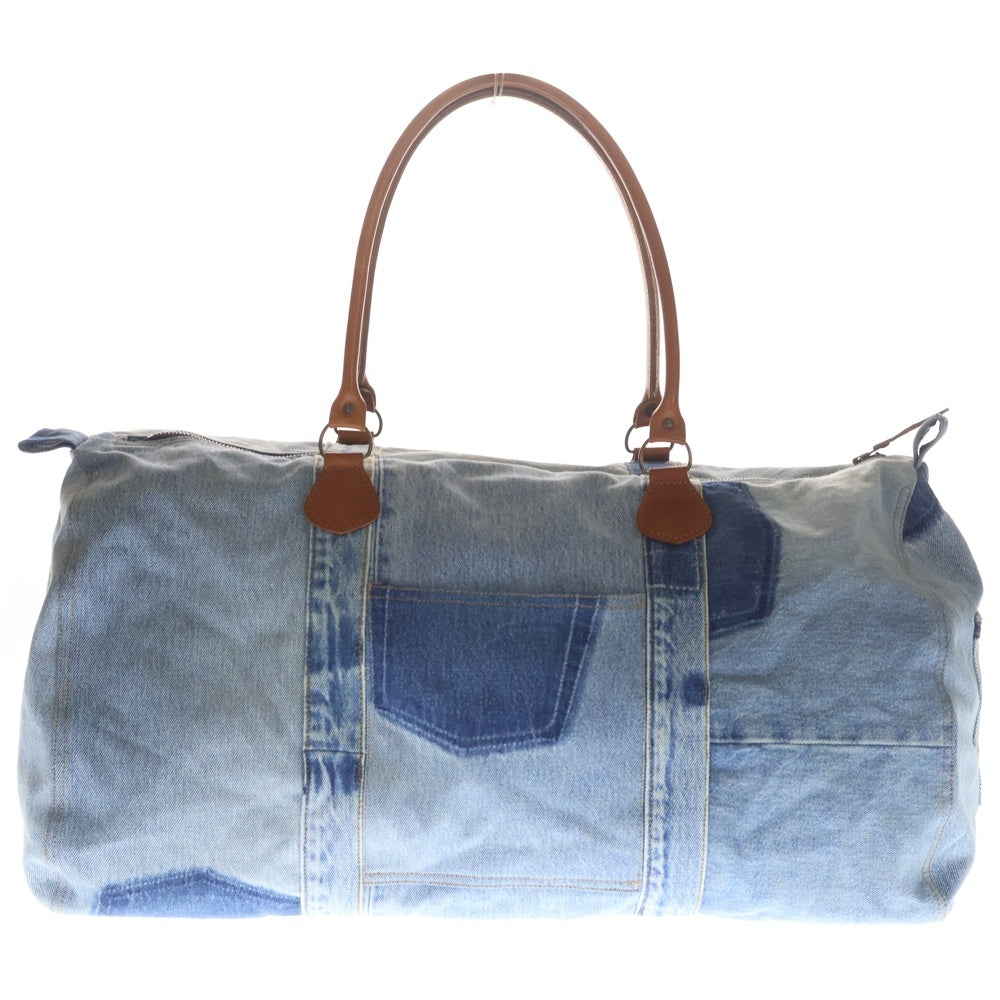 Maison Margiela(メゾンマルジェラ) 03SS アーティザナル 再構築 デニムボストンバッグ インディゴ