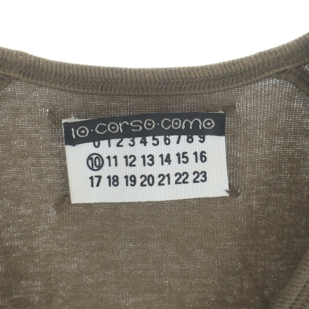 Maison Margiela(メゾンマルジェラ) 04SS 10 CORSO COMO ノースリーブシャツ タンクトップ ブラウン