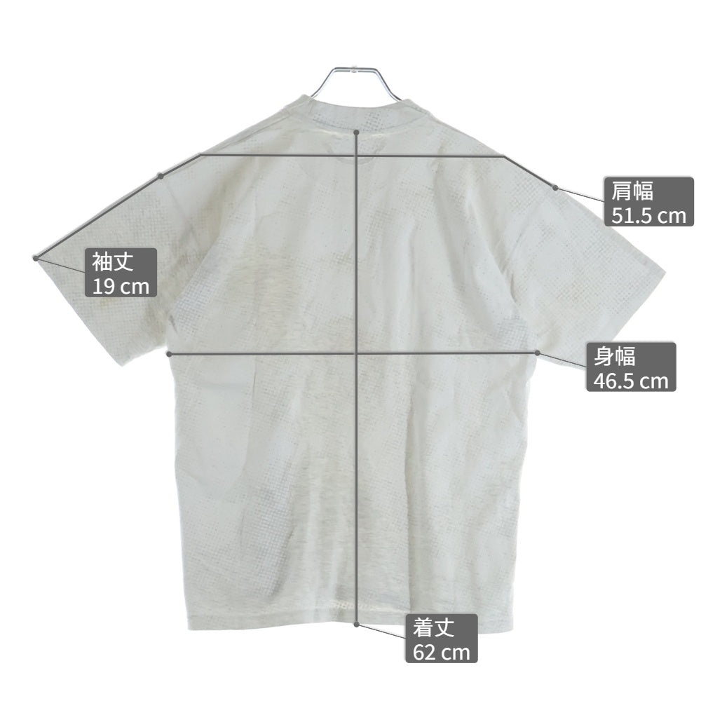 Maison Margiela(メゾンマルジェラ) 02AW アーティザナル ペンキトロンプルイユ 半袖Tシャツ ホワイト
