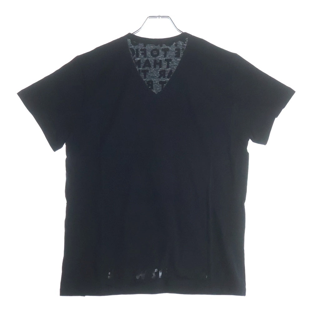 Maison Margiela(メゾンマルジェラ) 07AW ここのえ期 Aids T-Shirt エイズ Vネック半袖Tシャツ ブラック