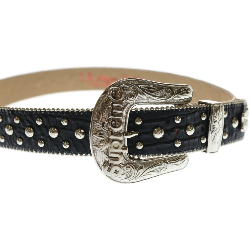 SUPREME(シュプリーム) 24AW B.B. Simon Studded Ranger Belt Black