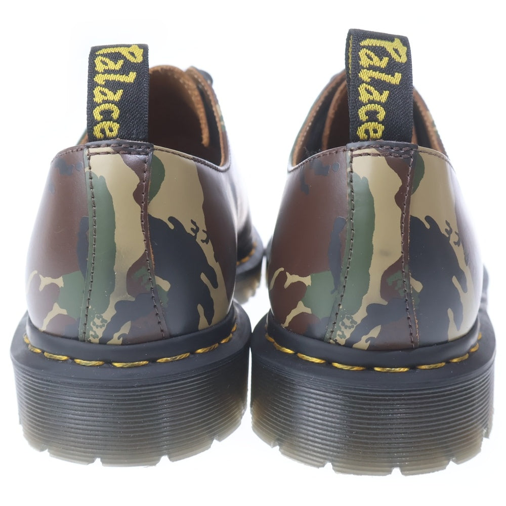Palace Skateboards(パレススケートボーズ) 23SS Dr.Martens 1461 3holes Shoes Woodland Camo ドクターマーチン カモフラージュ 迷彩 3ホールローファー ローカットレザーシューズ カーキ