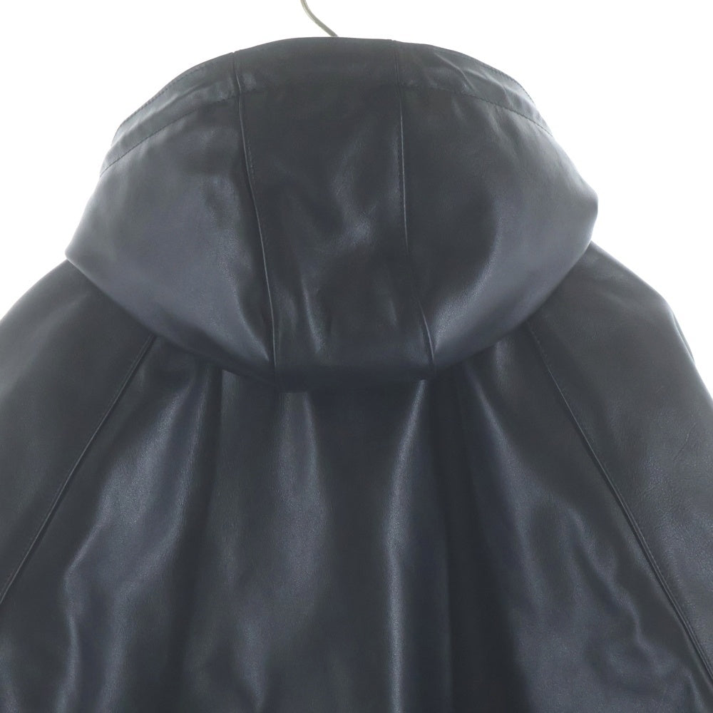 SUPREME(シュプリーム) 24AW Vanson Leathers Hooded Work Jacket Black バンソン レザーワークジャケット ジップアップフーディー ブラック