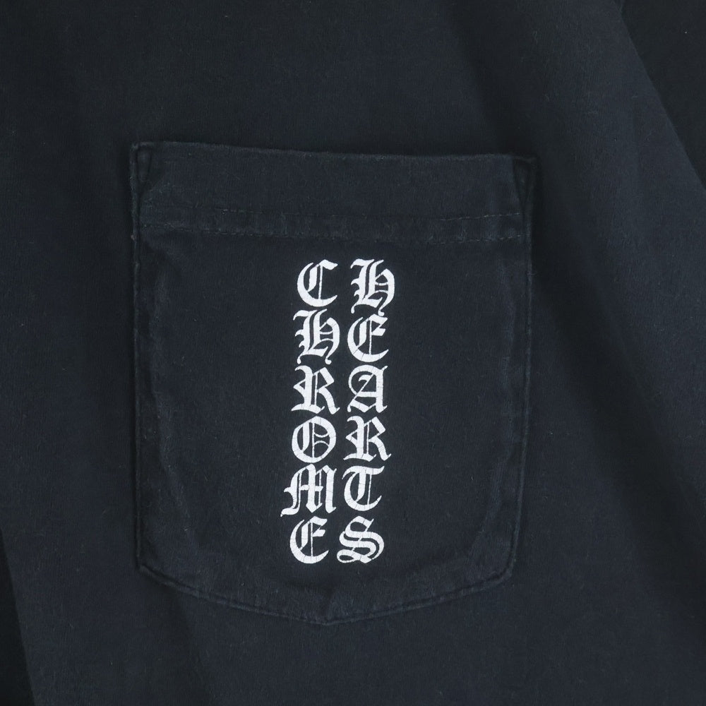CHROME HEARTS(クロムハーツ) SIDE FLAME TEE サイドフレイム 半袖Tシャツ カットソー ブラック