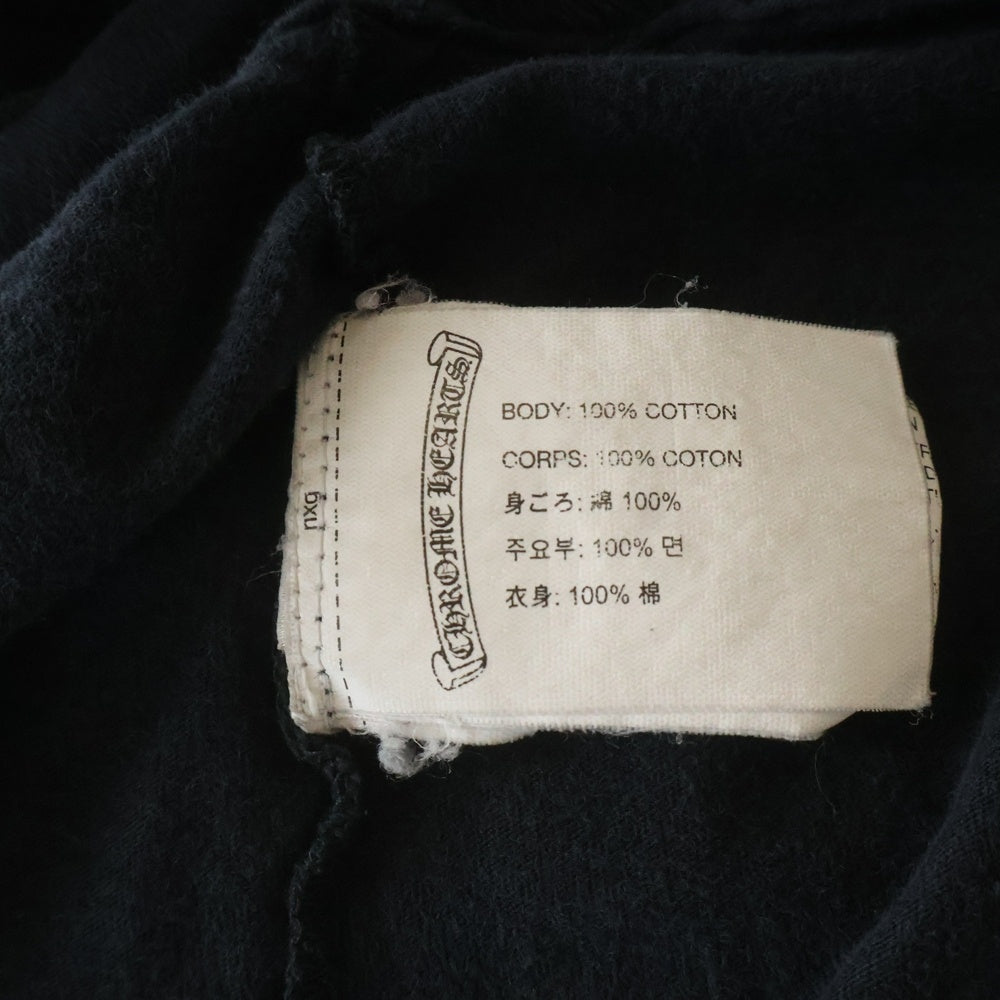 CHROME HEARTS(クロムハーツ) SIDE FLAME TEE サイドフレイム 半袖Tシャツ カットソー ブラック
