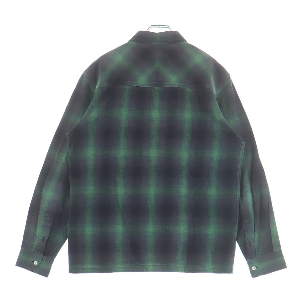 WTAPS(ダブルタップス) 09AW VATOS L/S/ 092GWDT-SHM01 バトス ロングスリーブ 長袖チェックシャツ グリーン