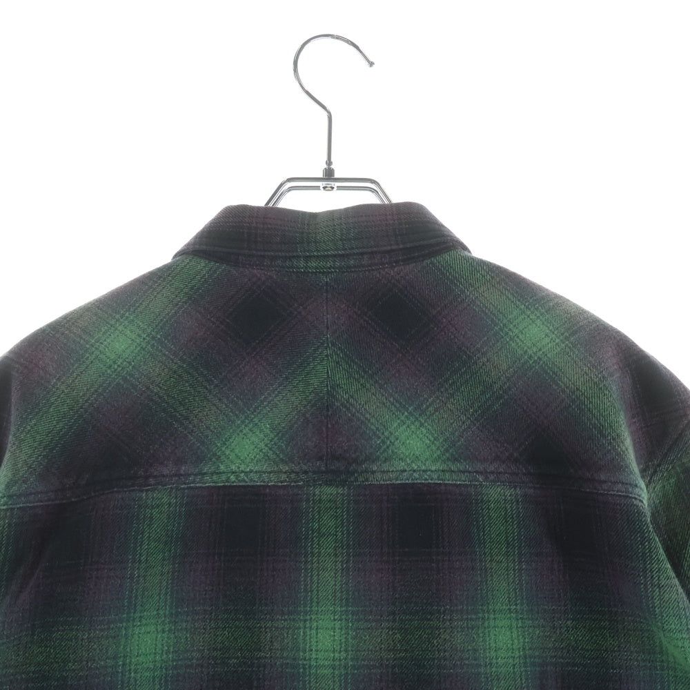 WTAPS(ダブルタップス) 09AW VATOS L/S/ 092GWDT-SHM01 バトス ロングスリーブ 長袖チェックシャツ グリーン