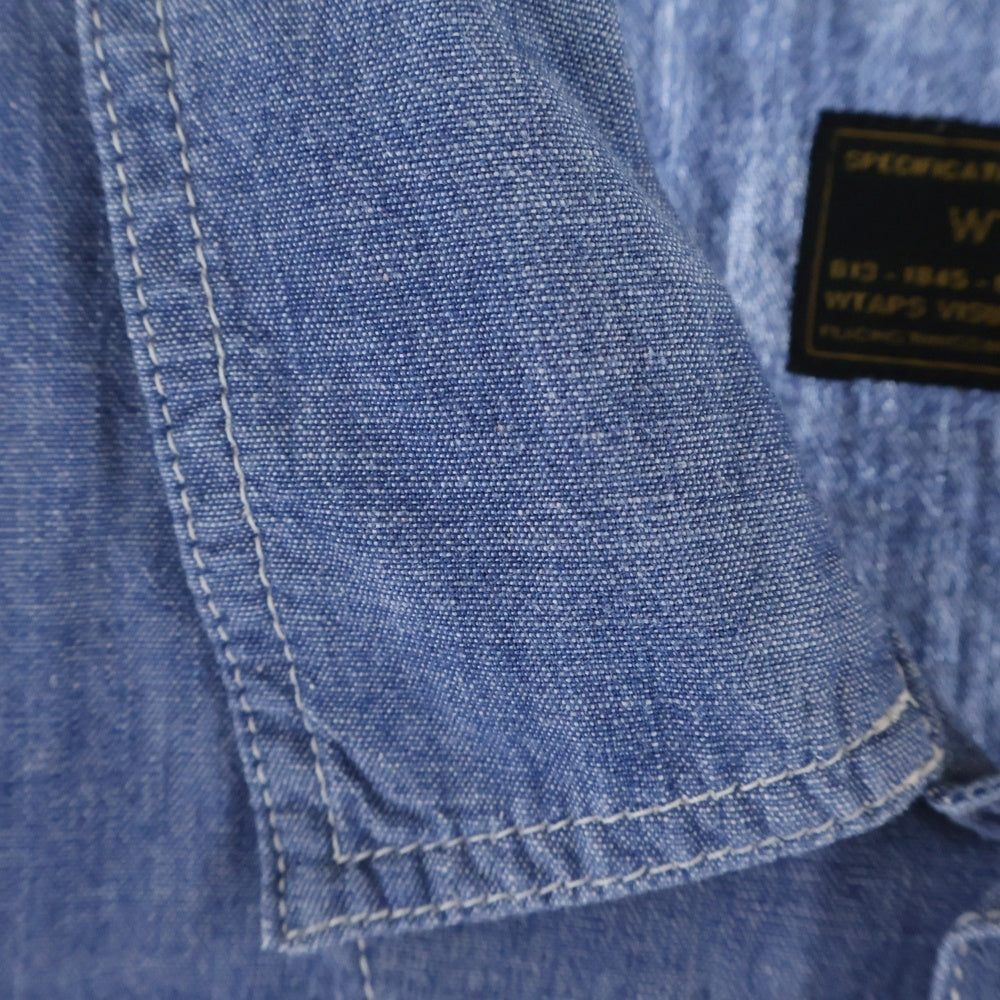 WTAPS(ダブルタップス) 16AW DECK LS 162GWDT-SHM11 デッキ シャンブレー シャツ インディゴブルー