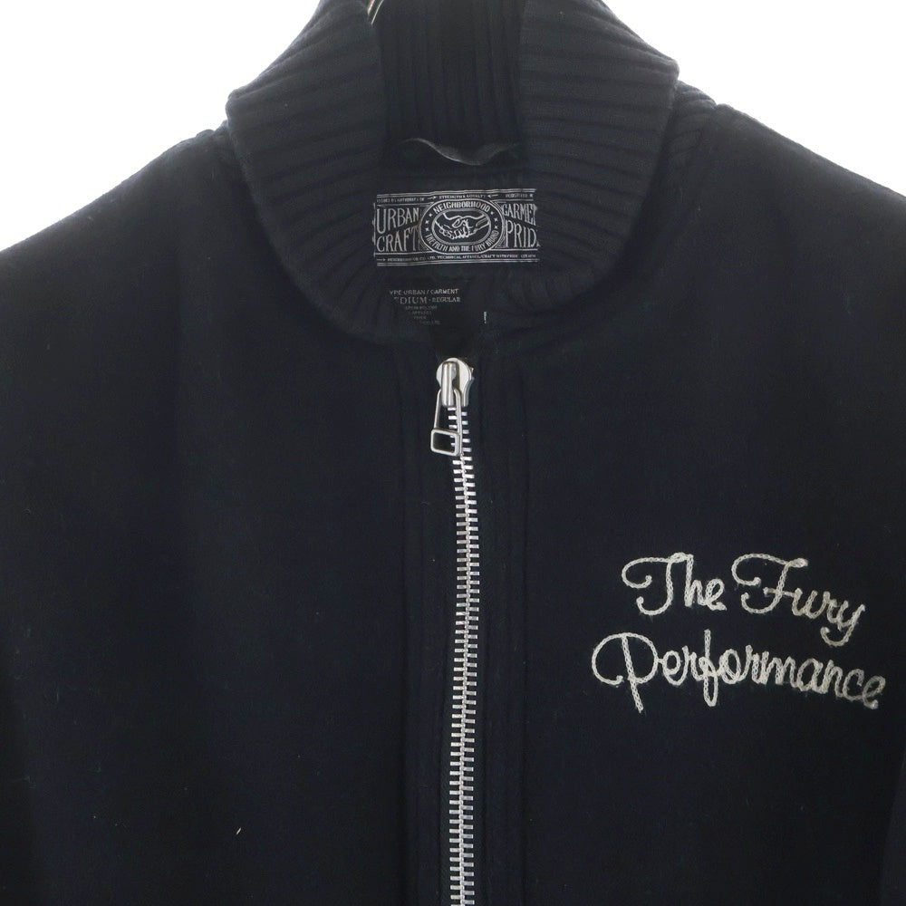 NEIGHBORHOOD(ネイバーフッド) Drifter Short WJKT ロゴ刺繍ウールジャケット GWNH-JK-M07 ブラック