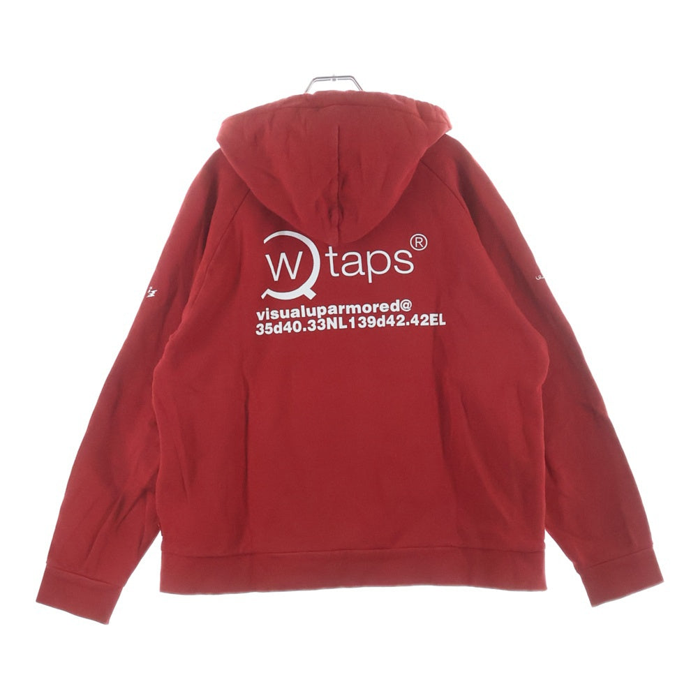 WTAPS(ダブルタップス) OG GOODIE フロントロゴプリント プルオーバーパーカー レッド