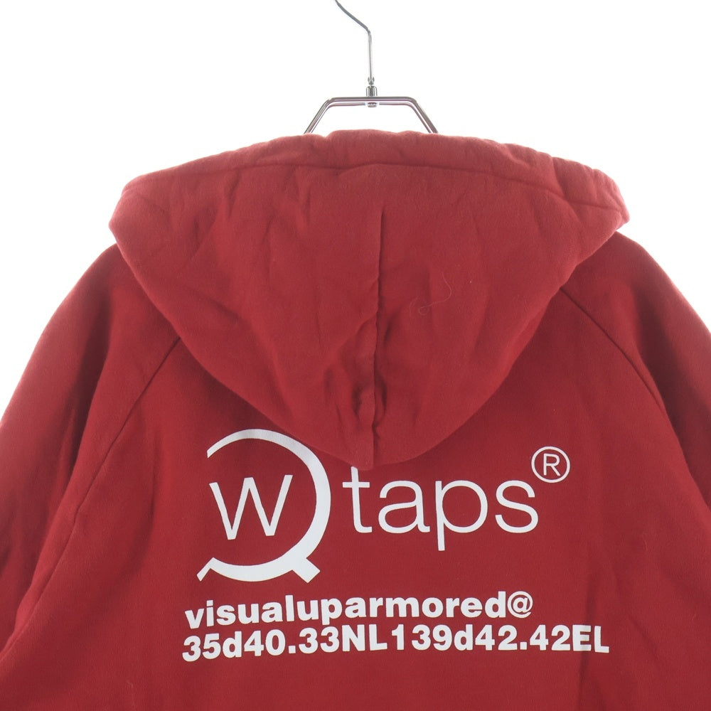 WTAPS(ダブルタップス) OG GOODIE フロントロゴプリント プルオーバーパーカー レッド