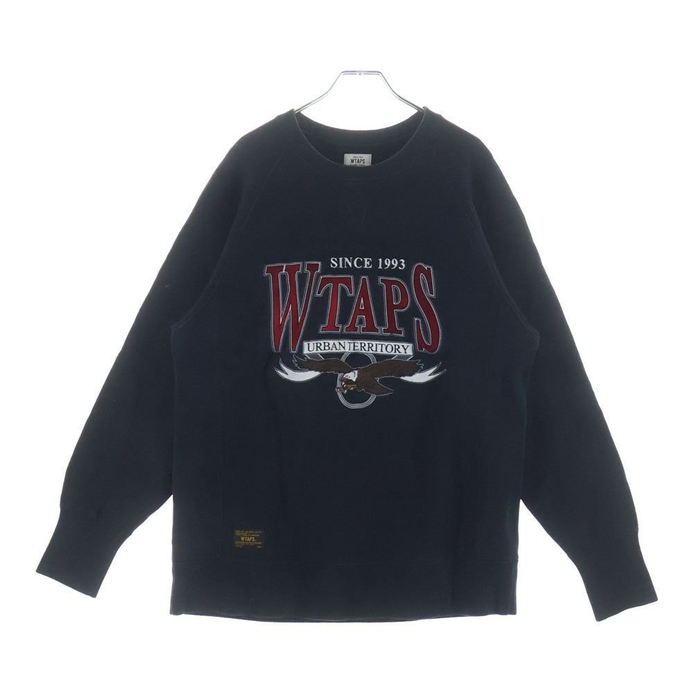 WTAPS(ダブルタップス) 15AW イーグル刺繍 スウェットトレーナー 152ATDT-CSM21 ネイビー