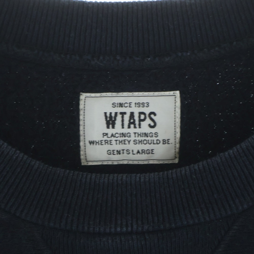 WTAPS(ダブルタップス) 15AW イーグル刺繍 スウェットトレーナー 152ATDT-CSM21 ネイビー