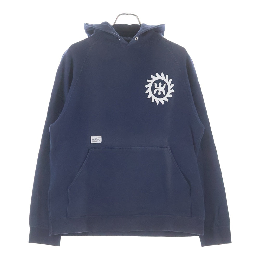 WTAPS(ダブルタップス) 火消しロゴプリント プルオーバーフーディ パーカー ネイビー