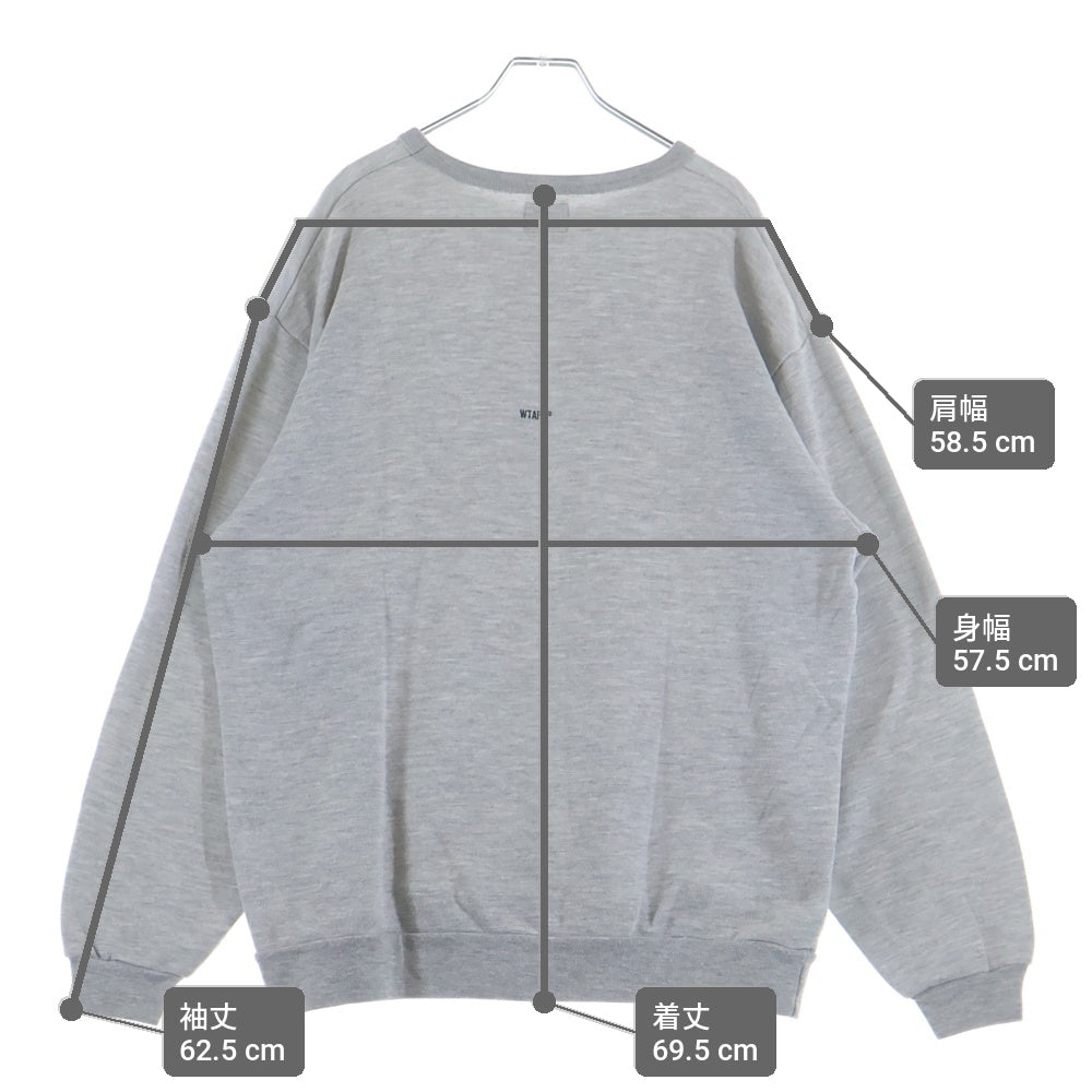 WTAPS(ダブルタップス) 17AW HELLWEEK SWEATER 02 172ATDT-CSM11 スウェットトレーナー グレー