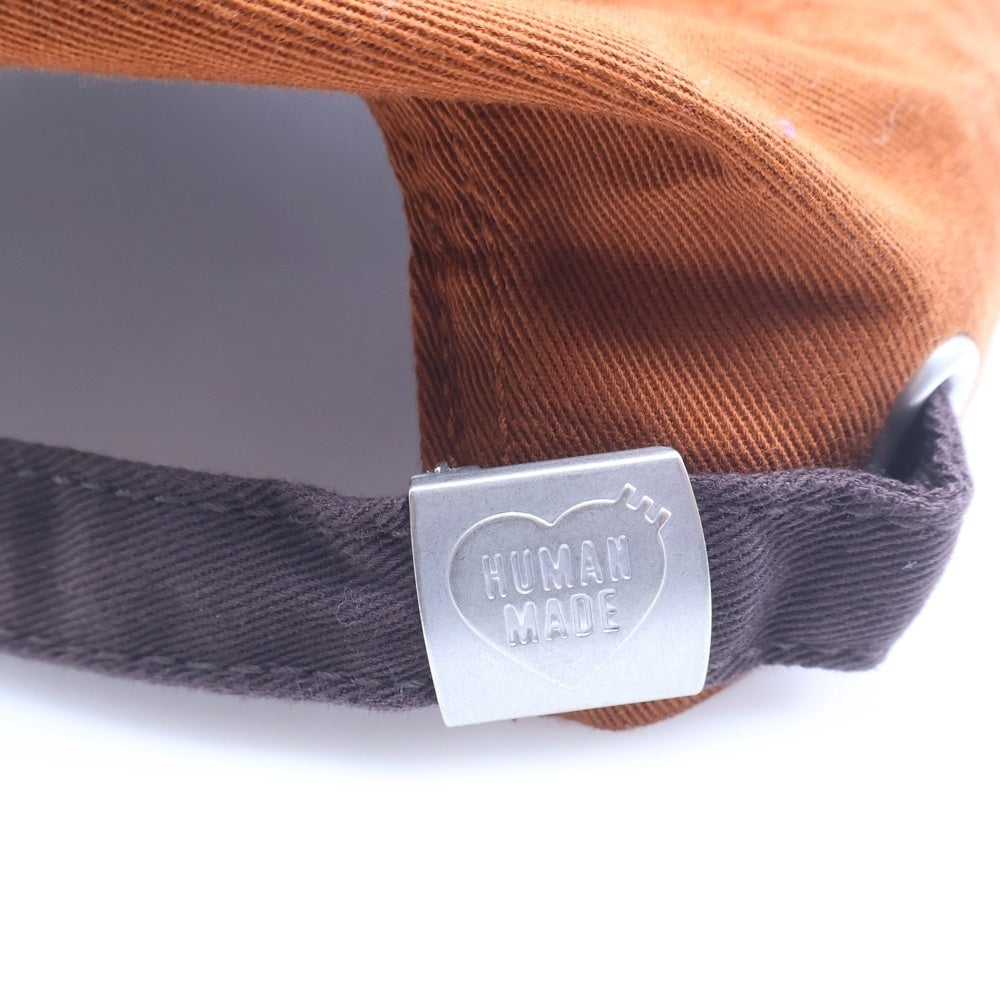 HUMAN MADE(ヒューマンメイド) 6PANEL TWILL CAP HM30GD069 ワンポイントロゴ キャップ 帽子 ブラウン
