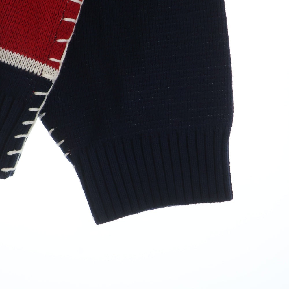 UNION(ユニオン) 25AW PETTY SWEATER KCL-404 セーター ニット ネイビー/レッド