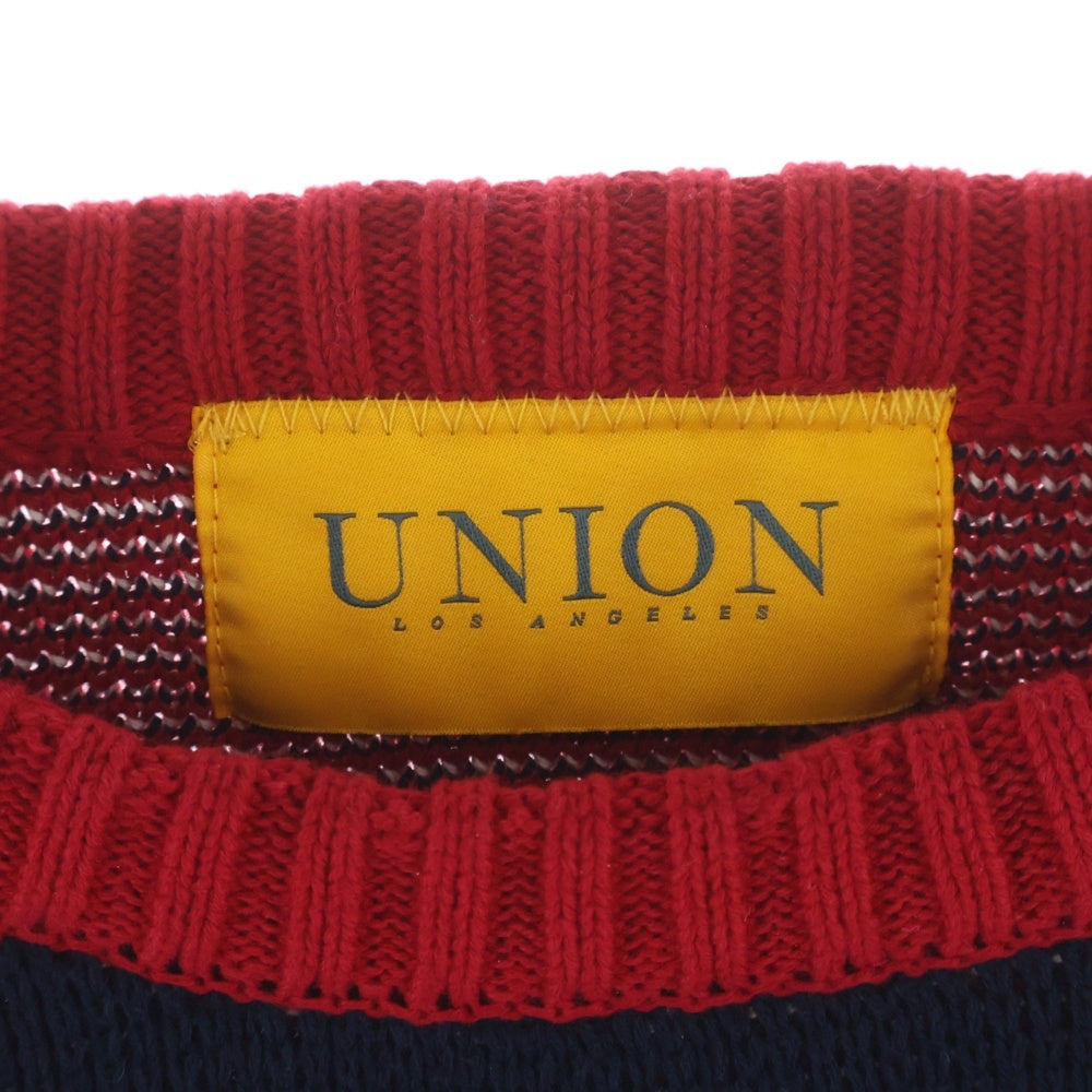 UNION(ユニオン) 25AW PETTY SWEATER KCL-404 セーター ニット ネイビー/レッド