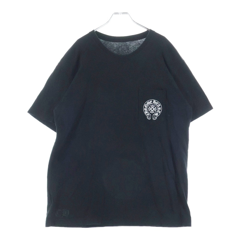 CHROME HEARTS(クロムハーツ) CH T-SHIRT LTD MALIBU マリブ限定 バックホースシュープリント 半袖Tシャツ ブラック