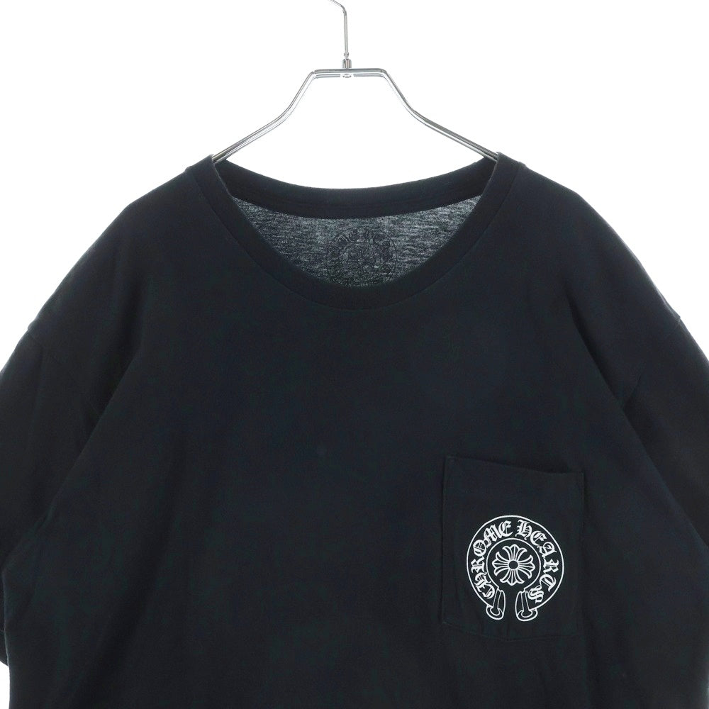 CHROME HEARTS(クロムハーツ) CH T-SHIRT LTD MALIBU マリブ限定 バックホースシュープリント 半袖Tシャツ ブラック