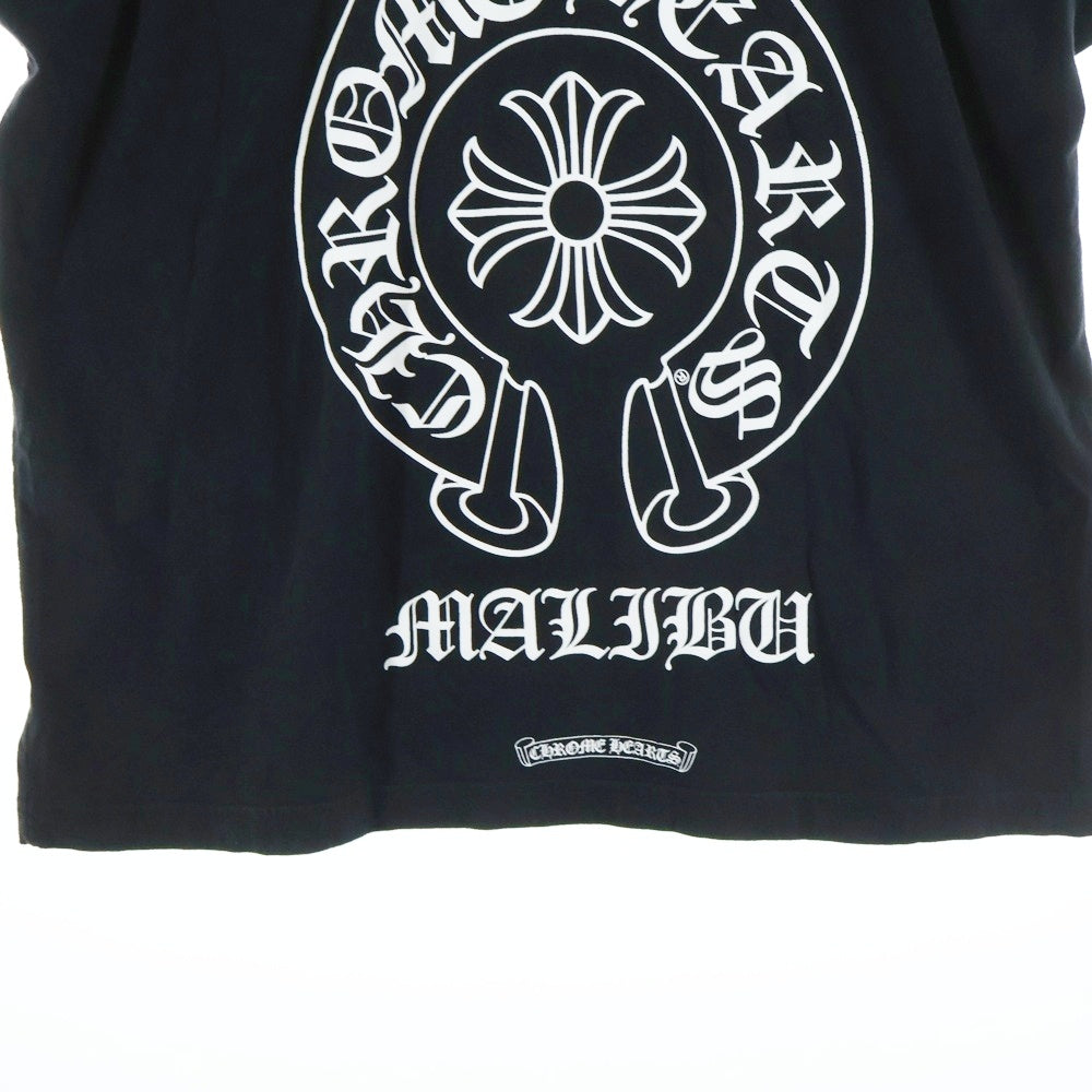 CHROME HEARTS(クロムハーツ) CH T-SHIRT LTD MALIBU マリブ限定 バックホースシュープリント 半袖Tシャツ ブラック