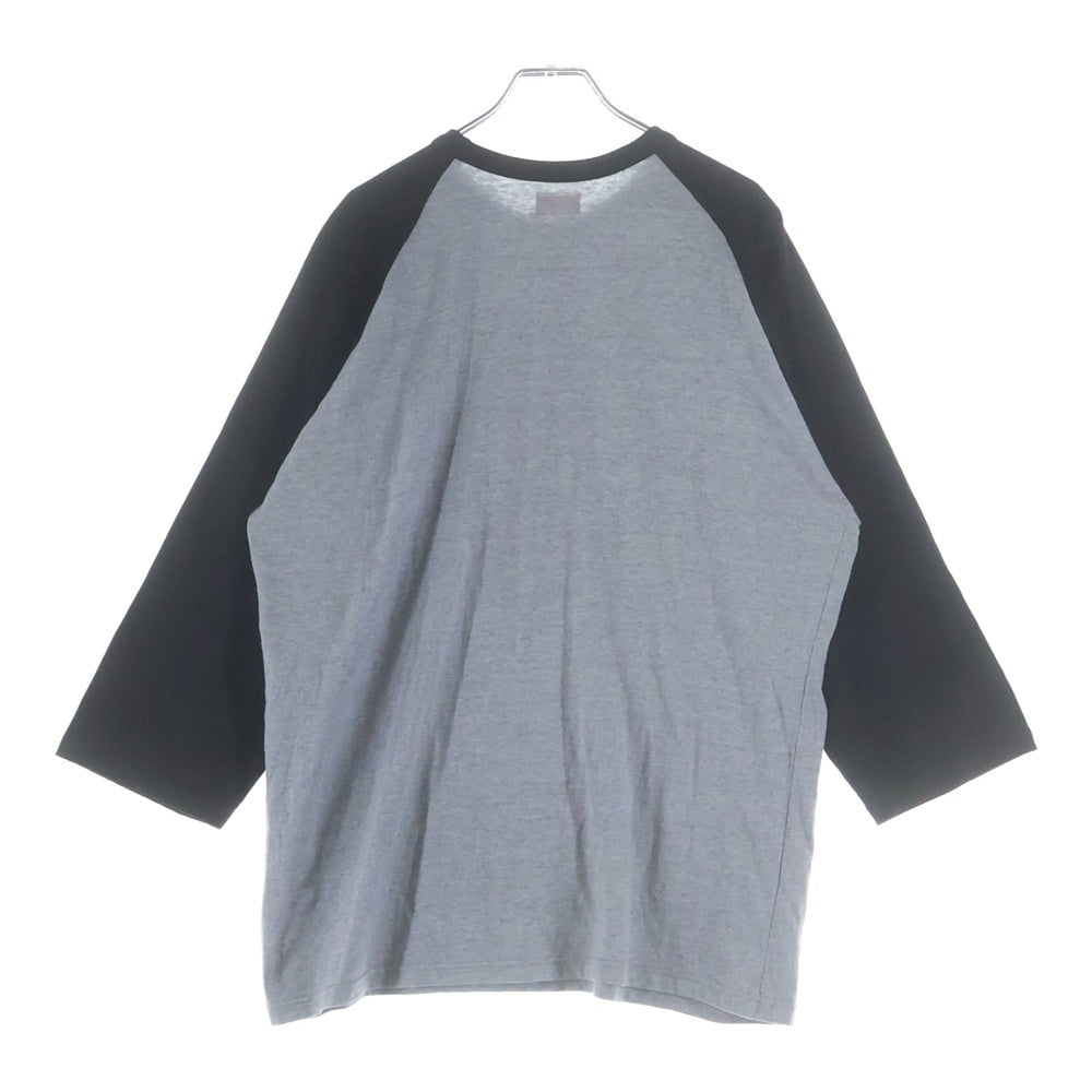 TENDERLOIN(テンダーロイン) T-RAGLAN-A HEATHER ラグランスリーブ 七分丈Tシャツ グレー