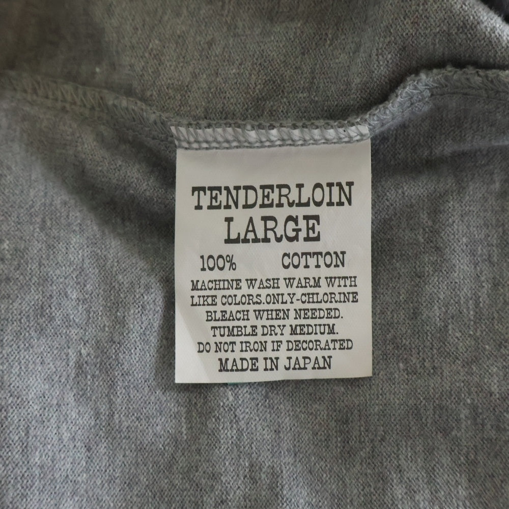 TENDERLOIN(テンダーロイン) T-RAGLAN-A HEATHER ラグランスリーブ 七分丈Tシャツ グレー