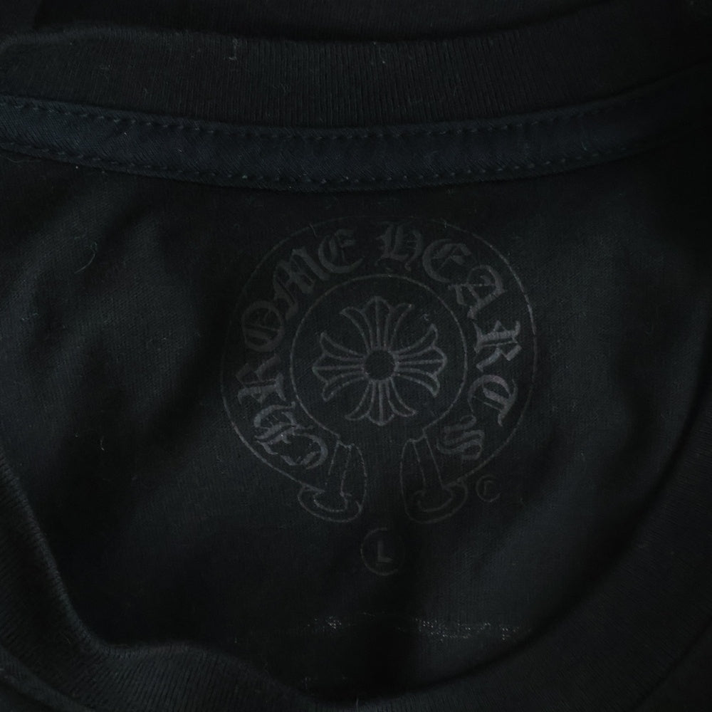CHROME HEARTS(クロムハーツ) CH L/S T-SHIRT STAFF ホースシュープリント スタッフ 長袖Tシャツ ロンT ブラック/レッド