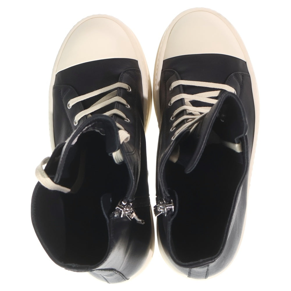 Rick Owens(リックオウエンス) MEGA BUMPER SNEAKS メガバンパー レザーハイカットスニーカー ブラック RU01E5859-LCO