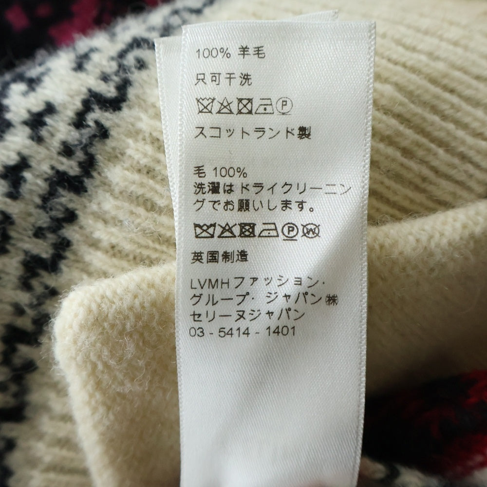 CELINE(セリーヌ) 21SS THE DANCING KID WOOL JACQUARD DOLLS KNIT CARDIGAN ダンシングキッド ウールジャカードドールズニットカーディガン マルチカラー 2A08L715M