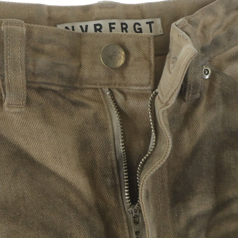 NVRFRGT(ネバーフォーゲット) 3D TWISTED JORTS Crazy Dirty Washed Tan ウォッシュド加工 ツイスト ハーフパンツ ショーツ ブラウン NF251P10B