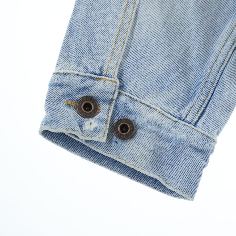 OFF-WHITE(オフホワイト) 21SS Oversize Denim Jacket ダメージ加工 デニムジャケット インディゴ OMYE001G20DEN001