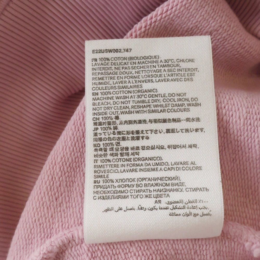 AMI Alexandre Mattiussi(アミアレクサンドルマテュッシ) Sweatshirt ハートロゴ刺繍 クルーネックスウェットトレーナー ピンク E22USW002.747